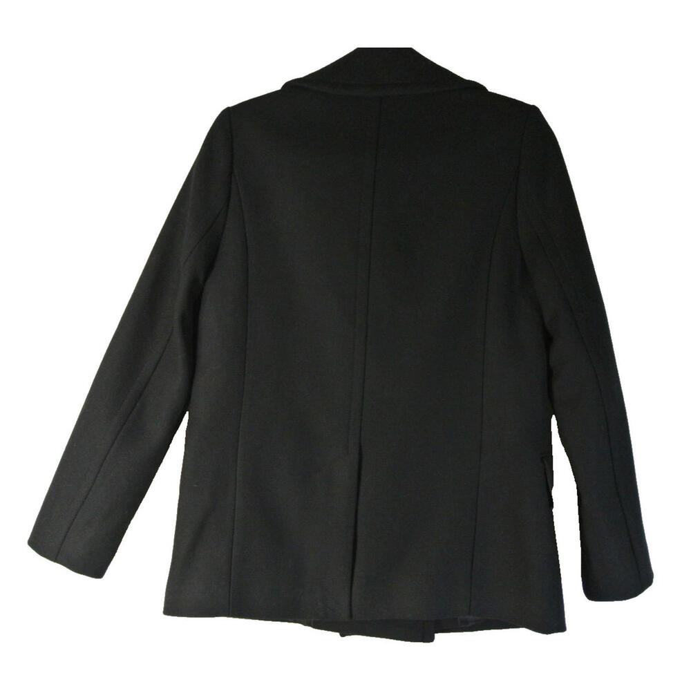 New Reiss Black Double-Breasted Coat - Picture 7 of 11